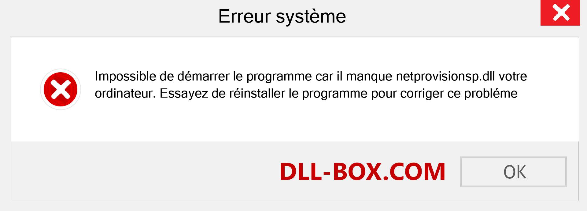 Le fichier netprovisionsp.dll est manquant ?. Télécharger pour Windows 7, 8, 10 - Correction de l'erreur manquante netprovisionsp dll sur Windows, photos, images